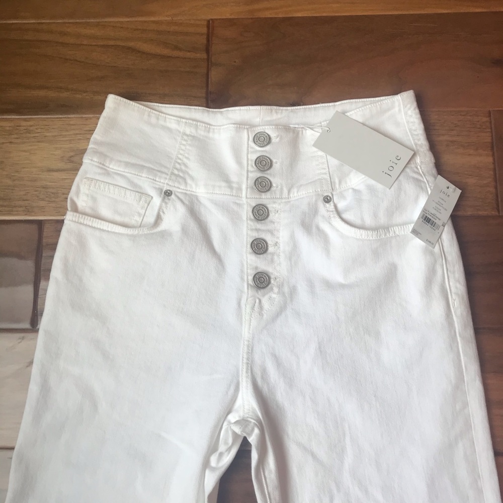 Joie Laurelle Porcelain High Waisted Cropped Jeans - Picture 4 of 13